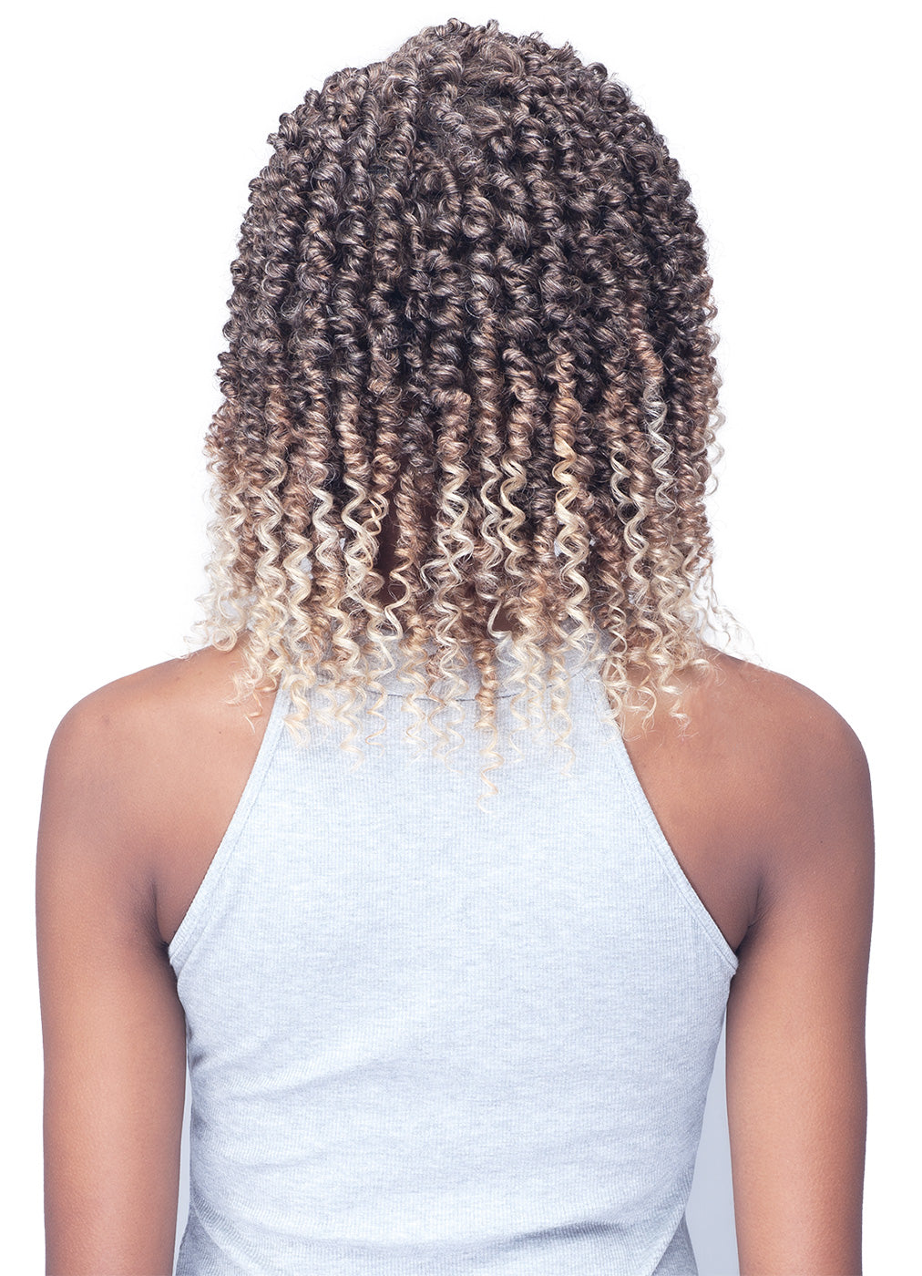 BOBBIBOSS MLF612 NU LOCS SPRING TWIST 14&quot; LACE FRONT WIG