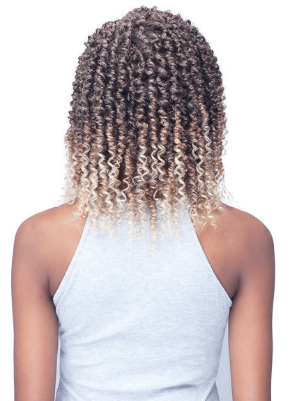 BOBBIBOSS MLF612 NU LOCS SPRING TWIST 14&quot; LACE FRONT WIG