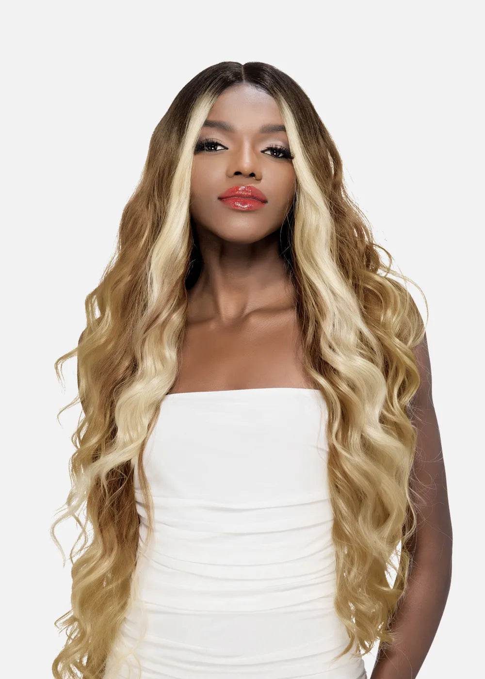 VIVICA FOX 31″ LAYERED LOOSE WAVE WITH INVISIBLE CENTER PART - PALANY WIG