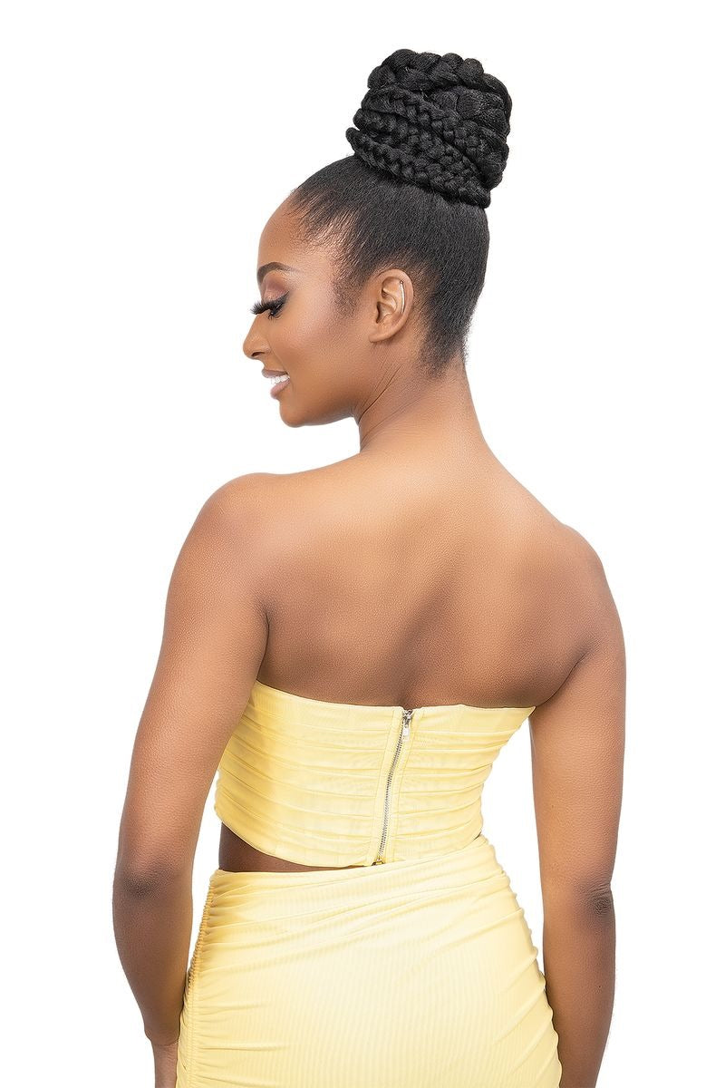 JANET COLLECTION  - REMY ILLUSION SNATCH WRAP LARGE BOX BRAID PONYTAIL 42″