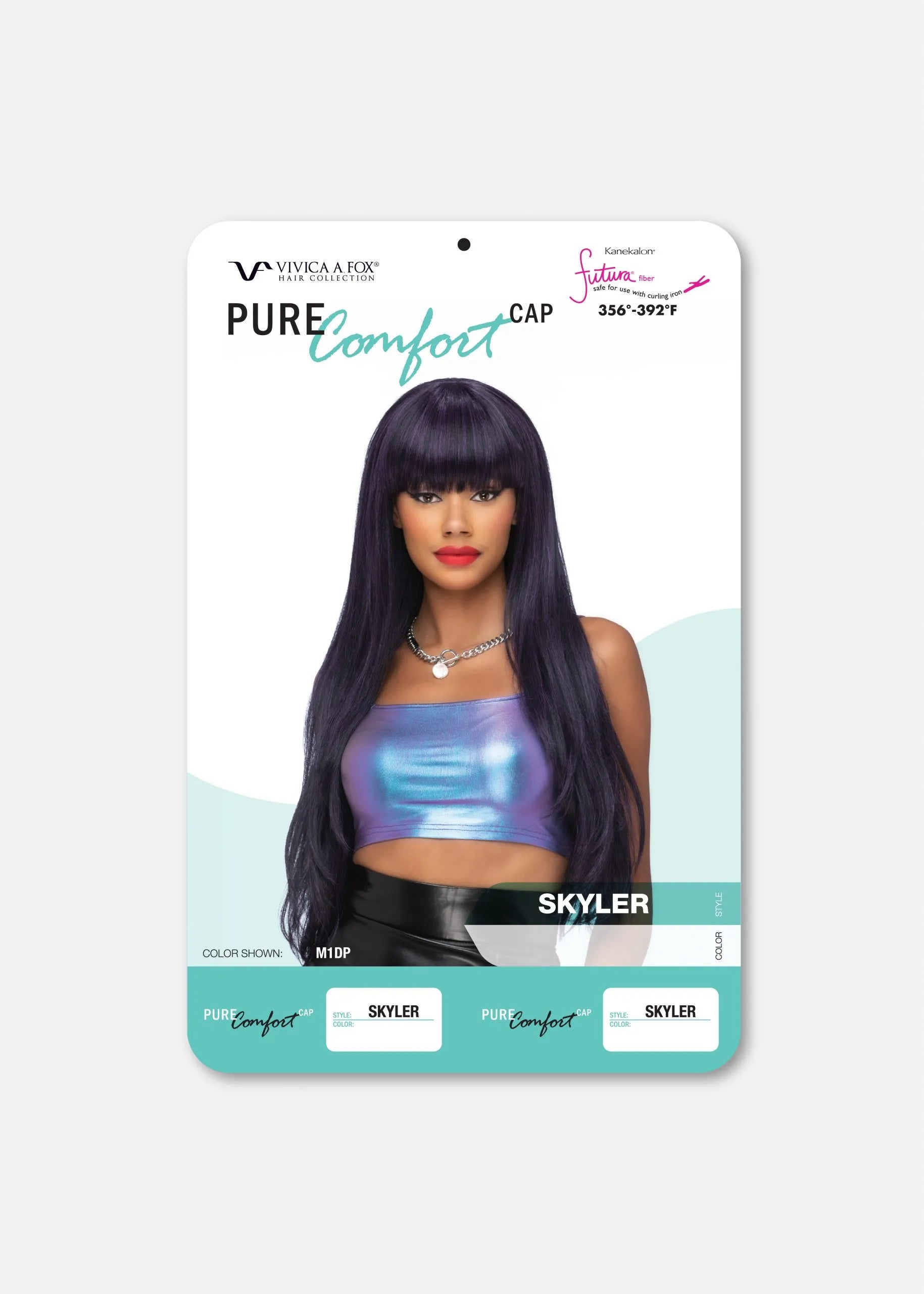 VIVICA FOX COLLECTION- SKYLER 29″ LAYERED STRAIGHT BUMP STYLE WITH FRINGED BANG WIG