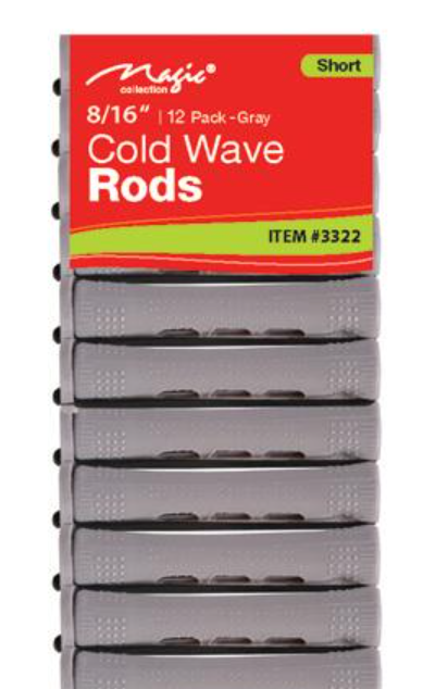 MAGIC COLLECTION COLD WAVE RODS 8/16" SHORT- 12 PIECES