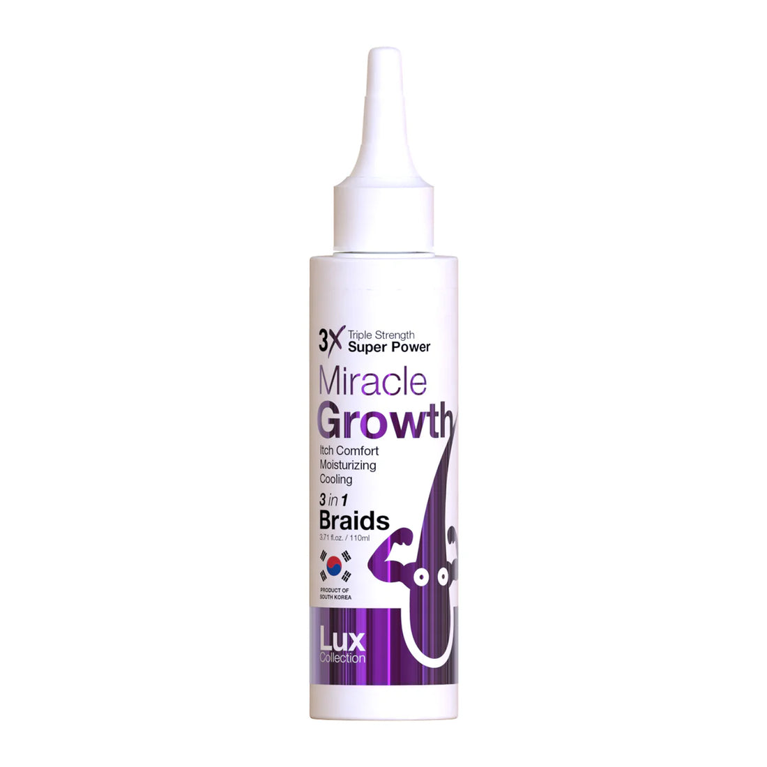 3X MIRACLE GROWTH ITCH COMFORT MOISTURIZING AND COOLING FOR BRAID 4OZ