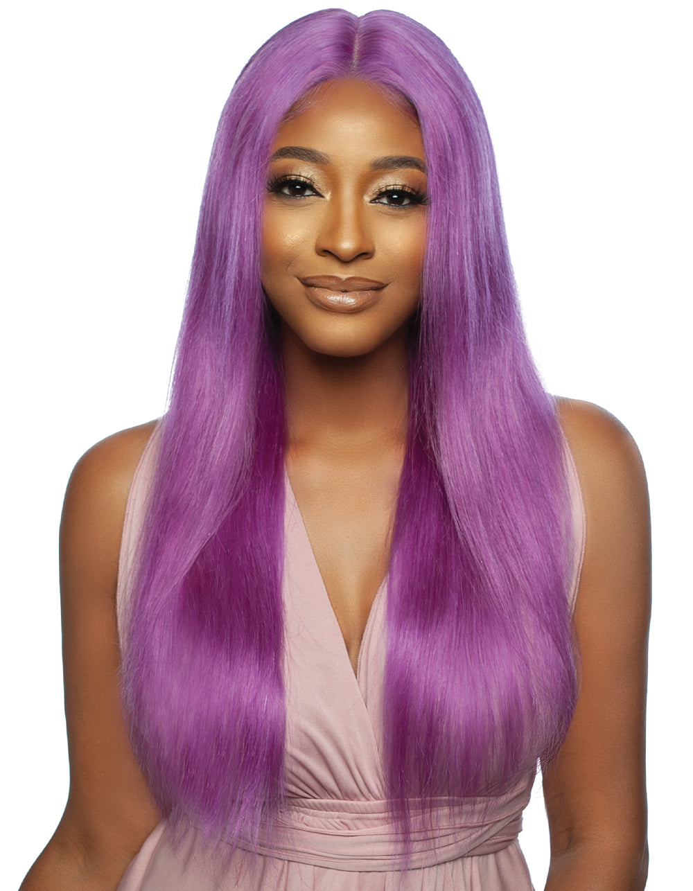 TRILL - TROC206 - 13A VIOLET PURPLE STRAIGHT 100% UNPROCESSED HUMAN 20” HAIR WIG