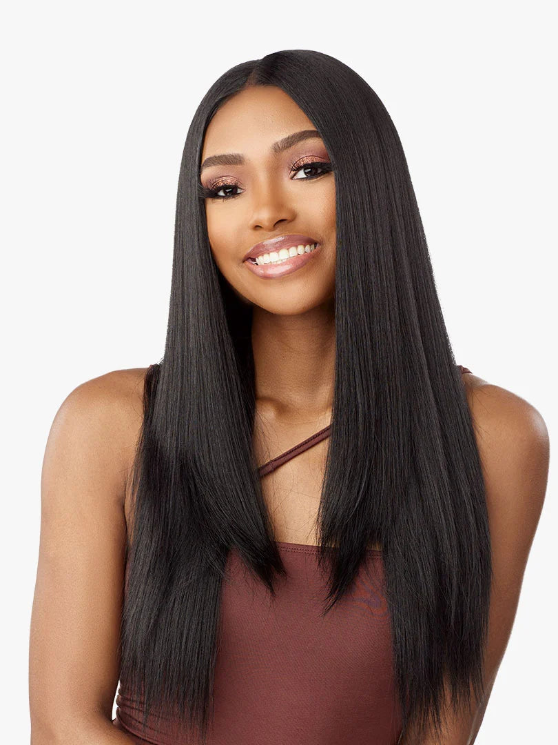 SENSATIONNEL - WHAT LACE? HUMAN HAIR BLEND LACE FRONT MARIELLA 26″ WIG