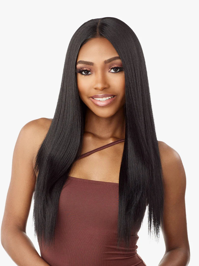 SENSATIONNEL - WHAT LACE? HUMAN HAIR BLEND LACE FRONT MARIELLA 26″ WIG