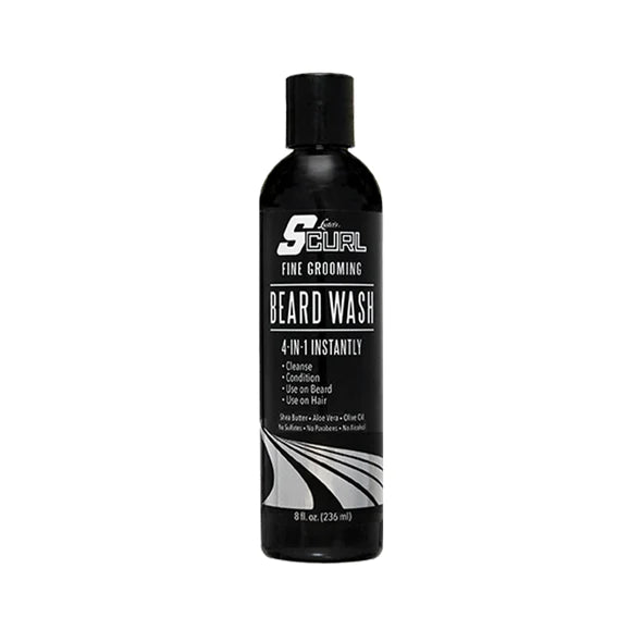 S-CURL FINE GROOMING BEARD WASH 8 OZ