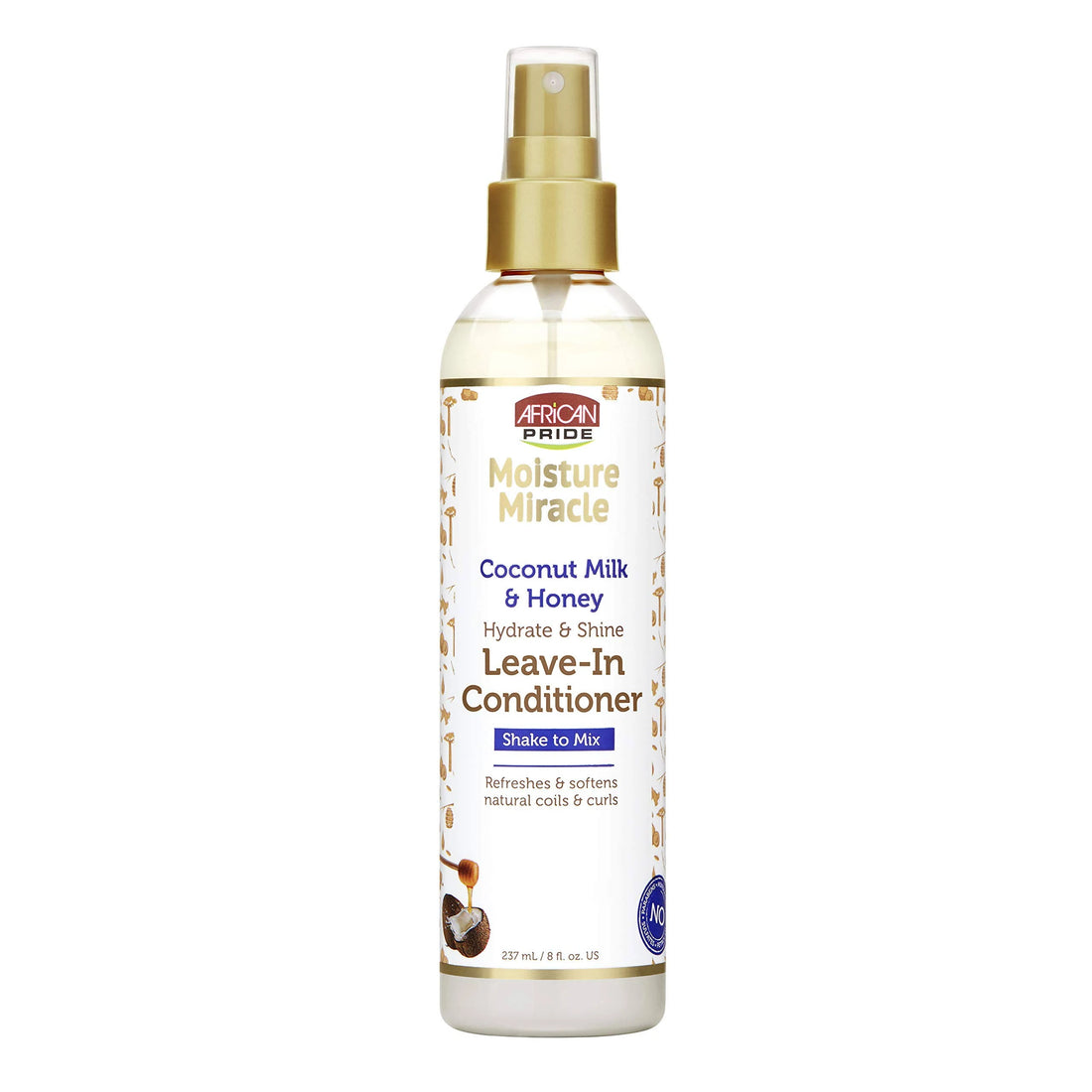 AFRICAN PRIDE MOISTURE MIRACLE COCONUT MILK & HONEY LEAVE-IN CONDITIONER