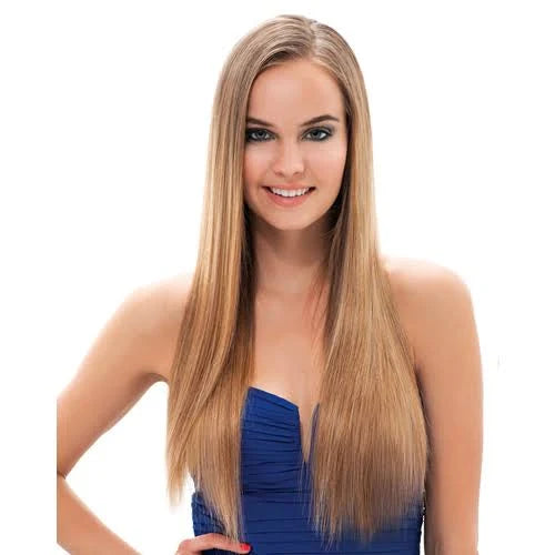 JANET COLLECTION - HUMAN HAIR REMY FIT CLIP STRAIGHT 8PCS  "22"~ "24"