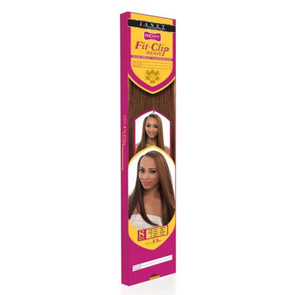 JANET COLLECTION - HUMAN HAIR REMY FIT CLIP STRAIGHT 8PCS  &quot;22&quot;~ &quot;24&quot;