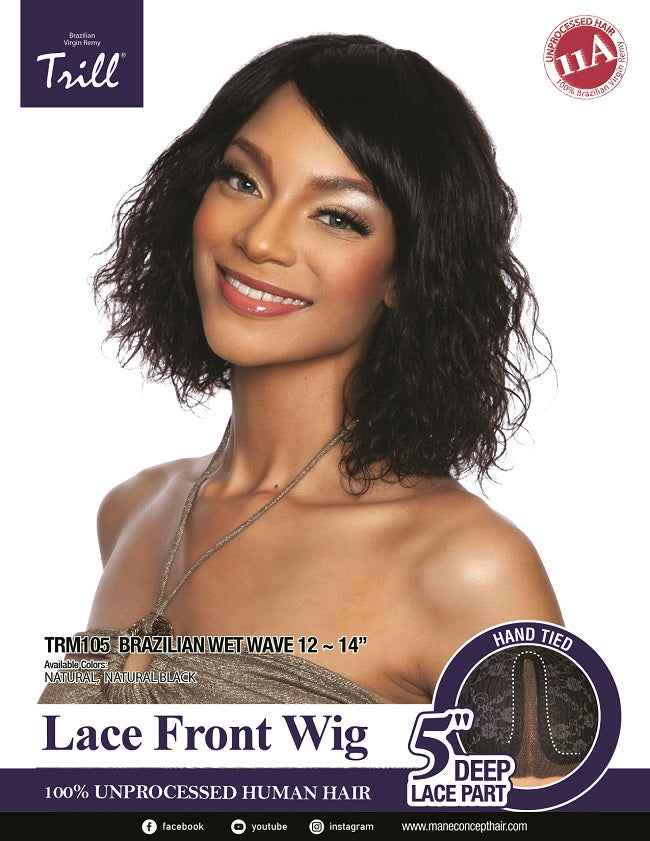 TRILL - TRM105 - BRAZILIAN WET &amp; WAVY 12&quot; -14&quot;  WIG