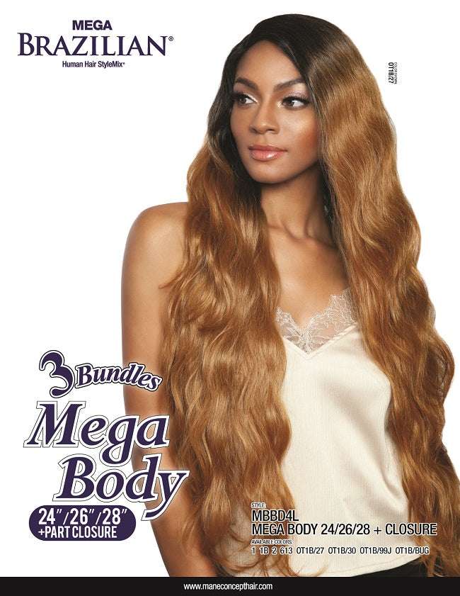 MEGA BRAZILIAN - MBBD4L MEGA BODY 24&quot;/26&quot;/28&quot; + CL