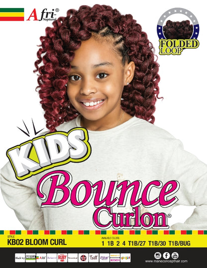 AFRI - KB02 BOUNCE CURLON CROTCH BRAIDING HAIR - BLOOM CURL