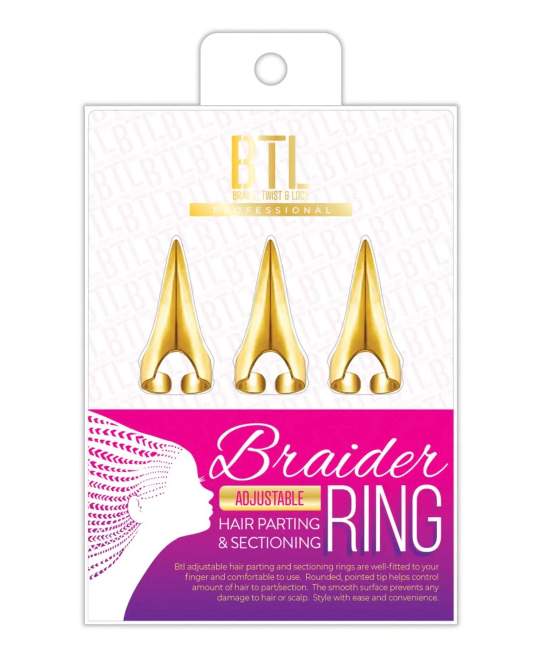BTL MAGIC COLLECTION BRAIDER HAIR PARTING &amp; SECTIONING RING - PROFESSIONAL