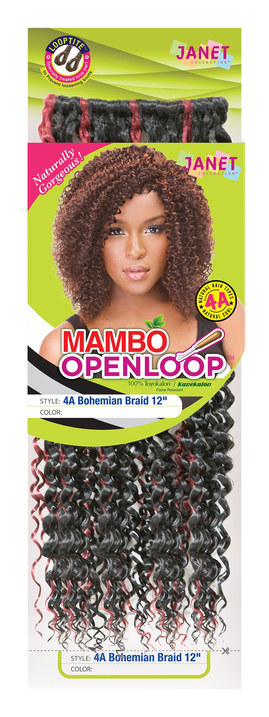 4A BOHEMIAN 12″ (TWIN LOOP) CROCHET BRAIDING HAIR