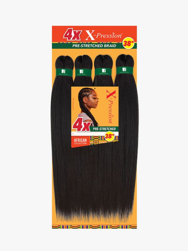 SENSATIONNEL - 4X X-PRESSION PRE-STRETCHED BRAIDING HAIR  38″