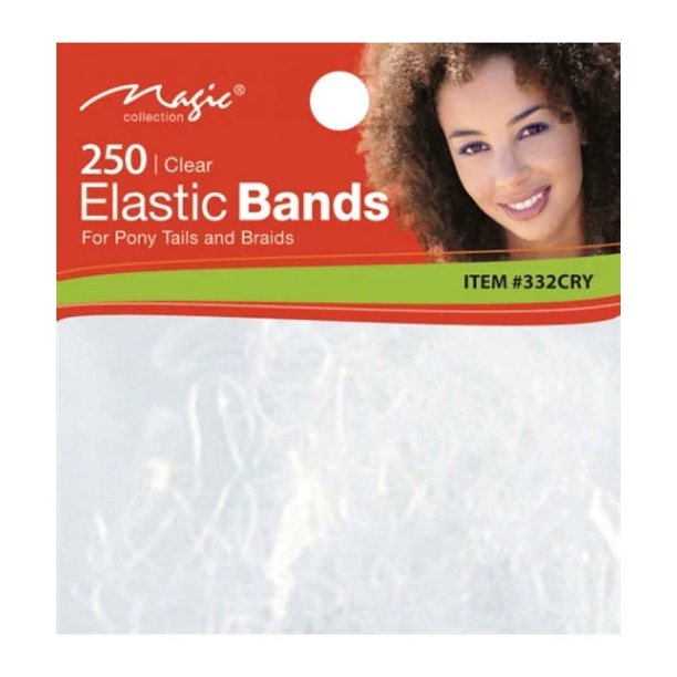 MAGIC COLLECTION - CRYSTAL RUBBER BANDS 250CT