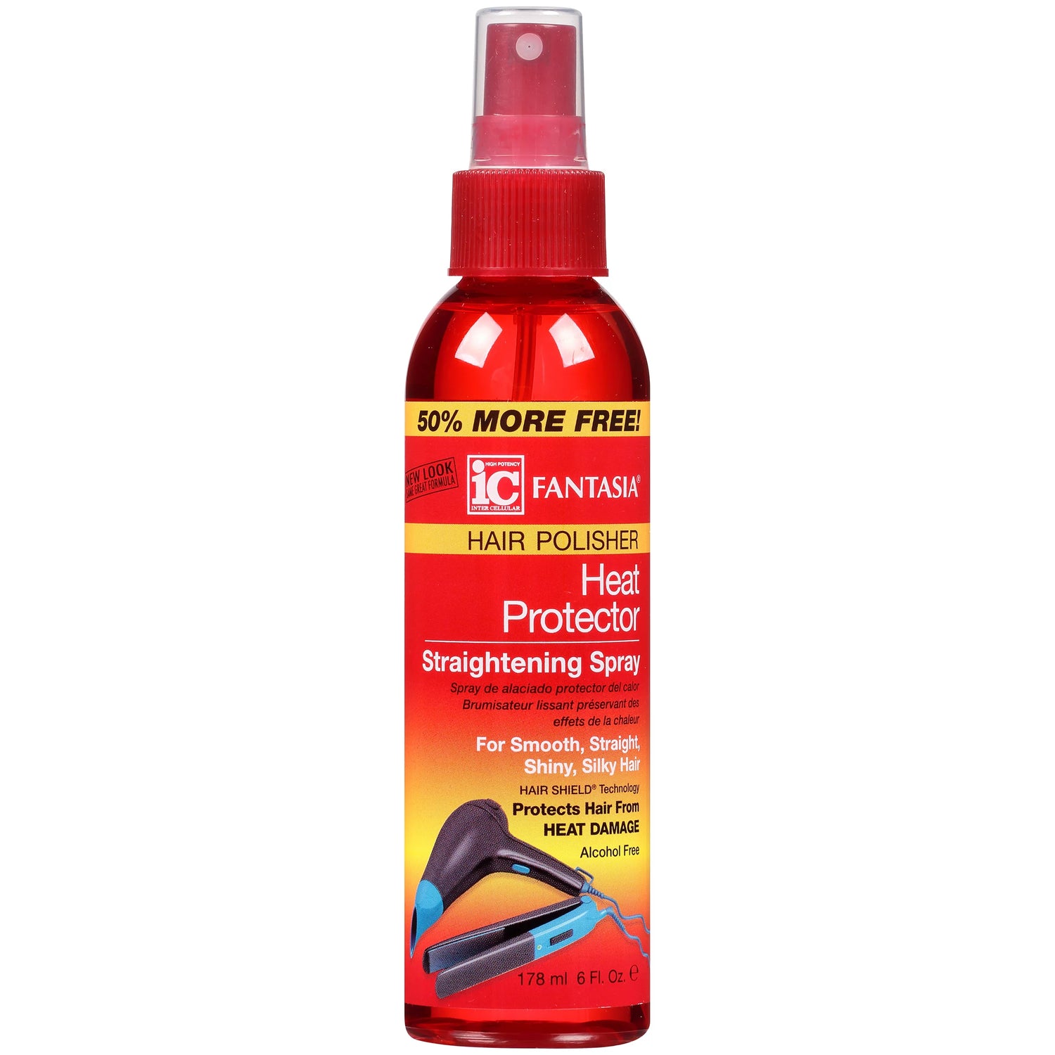 FANTASIA HEAT PROTECTOR STRAIGHTENING SPRAY (6OZ)