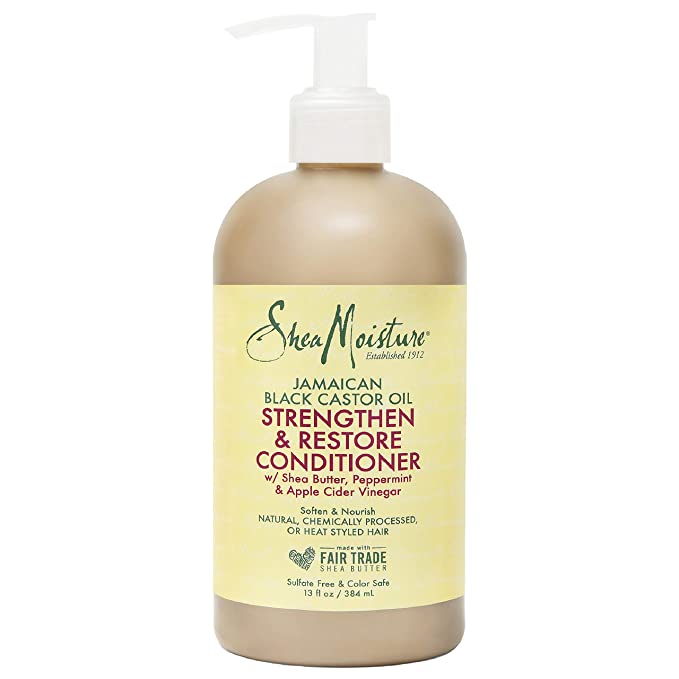 SHEA MOISTURE - JAMAICAN BLK CASTOR OIL - STRENGTHEN &amp; RESTORE HAIR CONDITIONER  13OZ