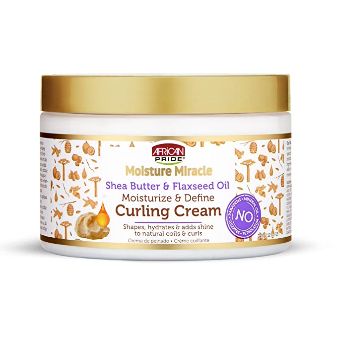 AFRICAN PRIDE MOISTURE MIRACLE MOISTURE &amp; DEFINE CURLING CREAM 12OZ
