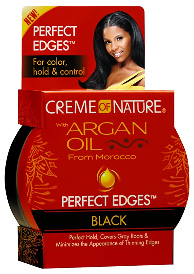 CRÈME OF NATURE ARGAN BLACK PERFECT EDGES -  EXTRA HOLD (2.25OZ)