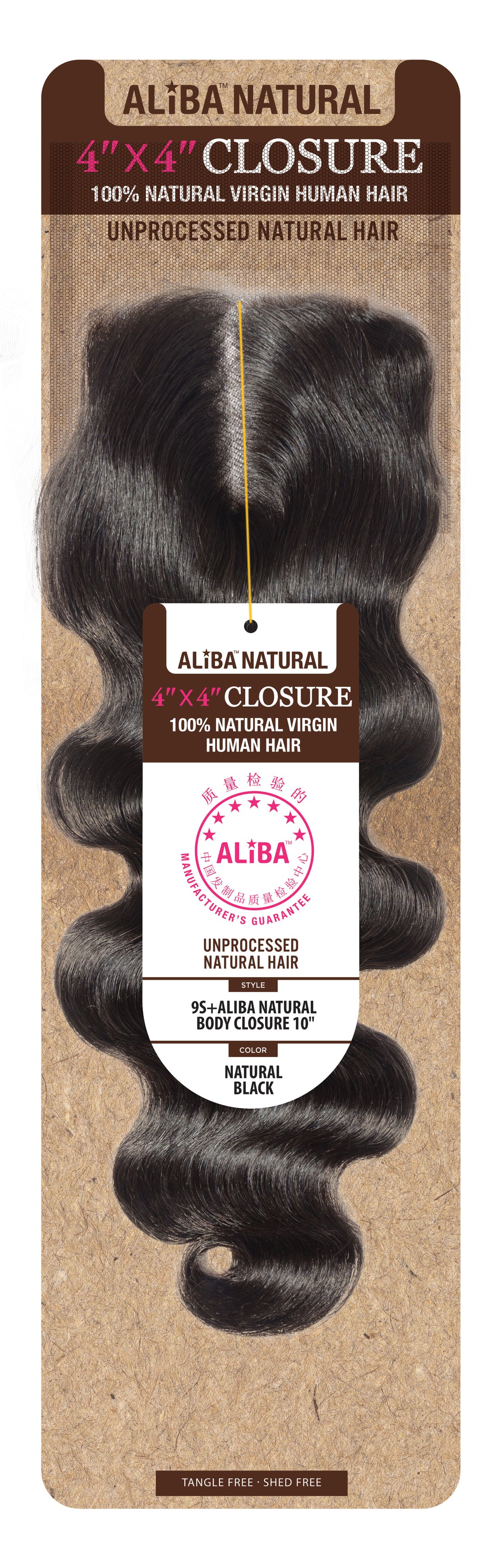 JANET COLLECTION - 9S+ ALIBA NATURAL BODY CLOSURE