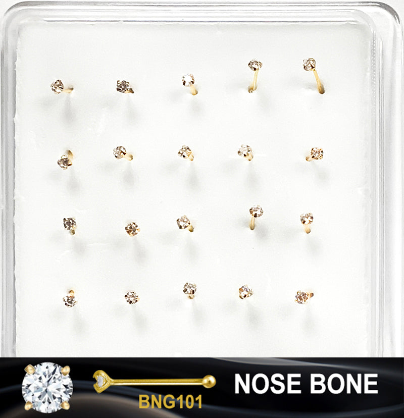 GOLD FASHION NOSE RING  - SOLD BY EACH UNIT