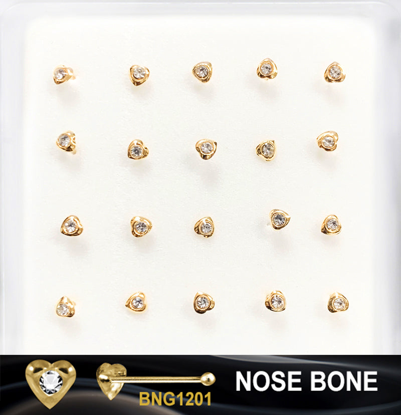 GOLD NOSE RING (BONE) - SOLD BY EACH UNIT