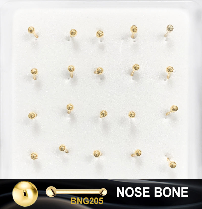 GOLD FASHION NOSE RING  - SOLD BY EACH UNIT