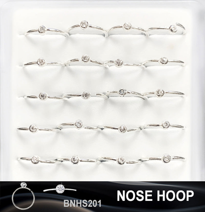 SILVER NOSE RING (HOOP) - SOLD BY EACH UNIT