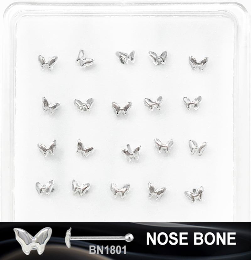 SILVER NOSE RINGS - SOLD BY EACH UNIT