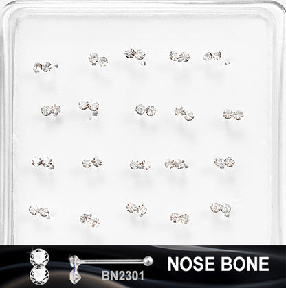 SILVER NOSE RINGS - SOLD BY EACH UNIT