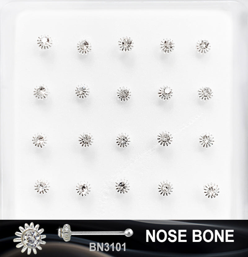 SILVER NOSE RINGS - SOLD BY EACH UNIT