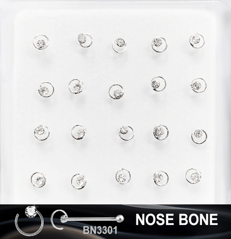 SILVER NOSE RINGS - SOLD BY EACH UNIT