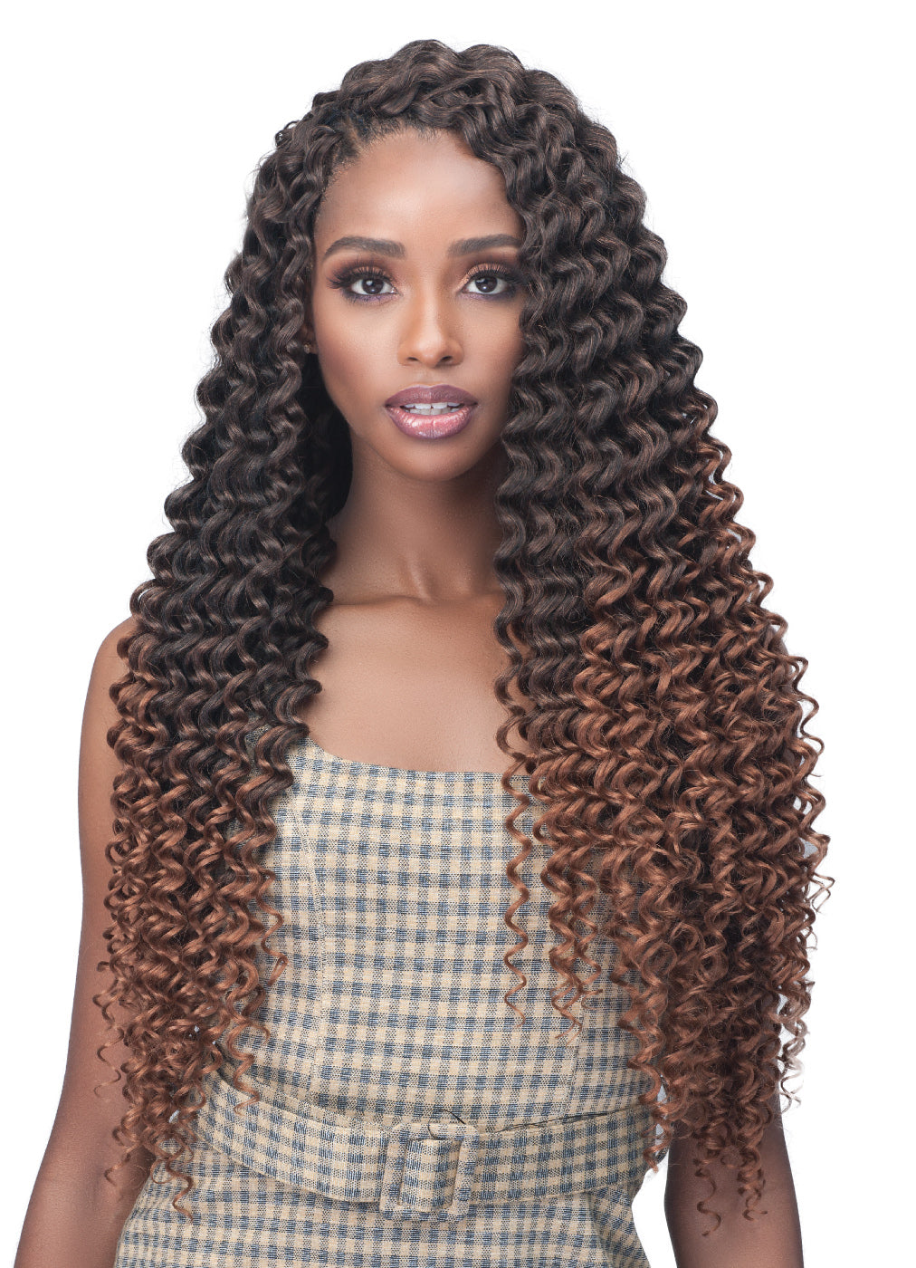 B0BBIBOSS - 2X BRAZILIAN DEEP CURL 20&quot; CROCHET BRAIDING HAIR