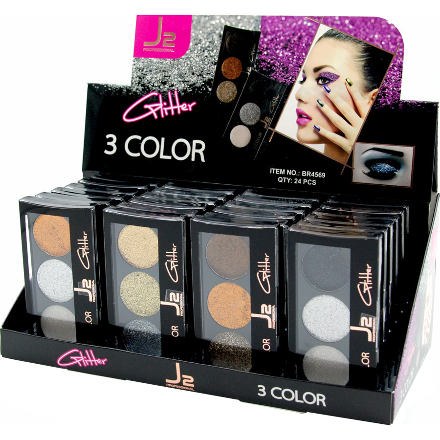 J2 - 3-COLOR GLITTER EYE SHADOW