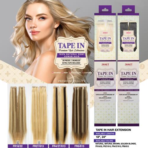 JANET COLLECTION - TAPE IN HAIR EXTENSIONS BODY WAVE