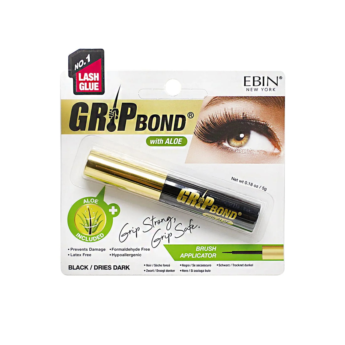 EBIN - GRIP BOND LASH ADHESIVE WITH ALOE