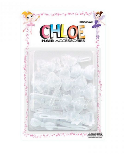 CHLOE BARRETTES RIBBON  24PCS