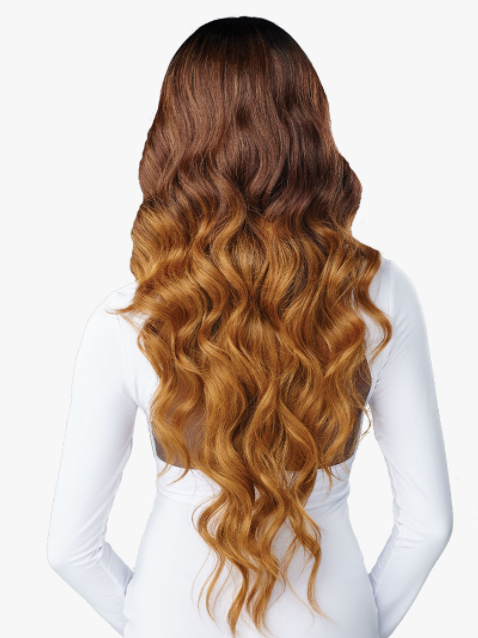 SENSATIONNEL - BUTTA LACE HUMAN HAIR BLEND OCEAN WAVE 30&quot; LACE WIG