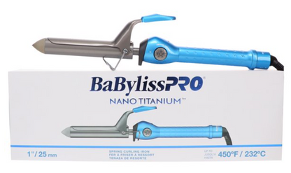 BABYLISS PRO® NANO TITANIUM SPRING CURLING IRON 1.25 MM