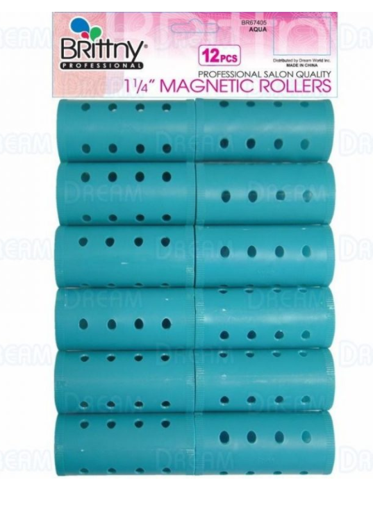 BRITTNY MAGNETIC 1 1/4&quot; ROLLERS 12 PIECES
