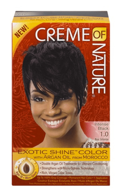 CREME OF NATURE EXOTIC SHINE COLOR PERMANENT HAIR WITH ARGAN OIL
