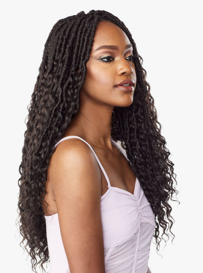 SENSATIONNEL - 3X LULUTRESS BOHEMIAN LOCS 20&quot; CROCHET BRAIDING HAIR