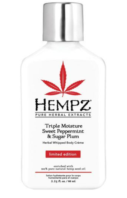 HEMPZ SWEET PEPPERMINT and SUGAR PLUM BODY CREME