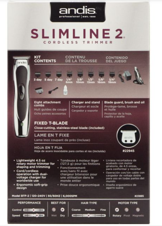 ANDIS SLIMLINE 2 CORDLESS TRIMMER