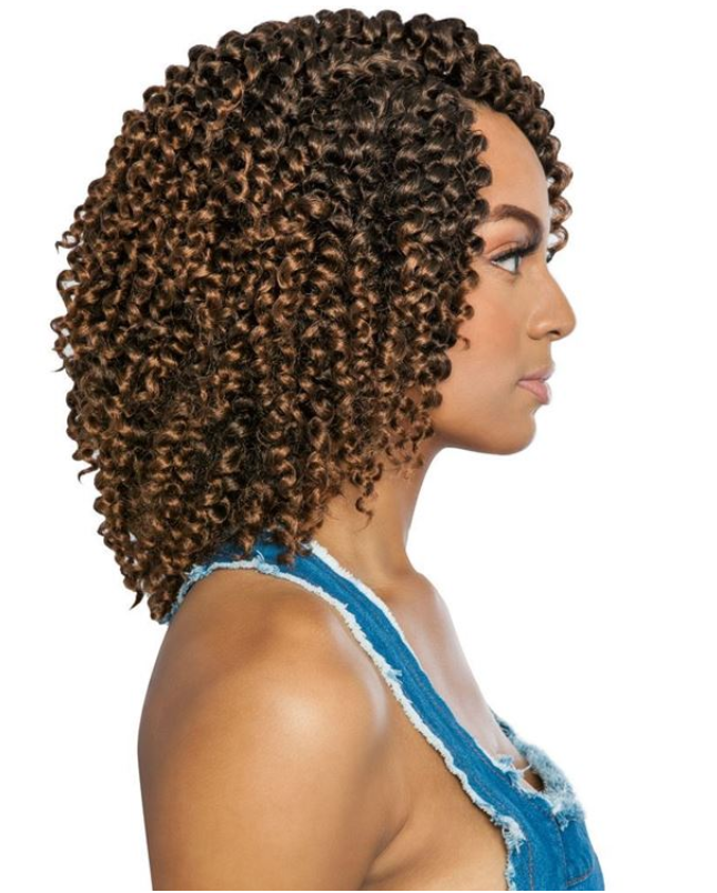 AFRI - CB3P04 - 3X SPRING WATER CURL 8&quot; CROCHET BRAIDING HAIR