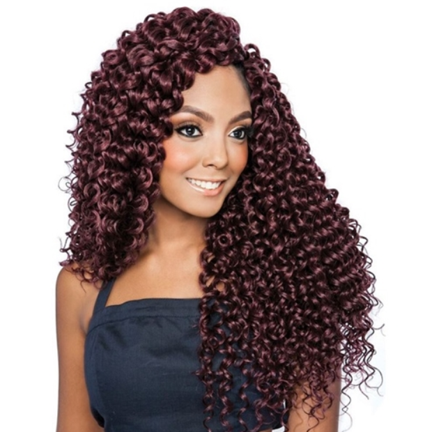 AFRI - CBP04 CASCADING RIPPLE WAVE 18&quot; CROCHET BRAIDING HAIR