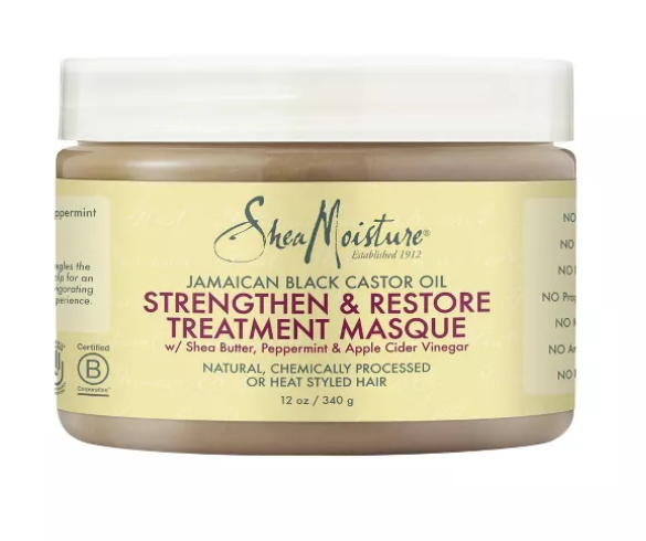 SHEA MOISTUREJAMAICAN BLACK CASTOR OIL STRENGTHEN &amp; RESTORE TREATMENT MASQUE (12OZ)