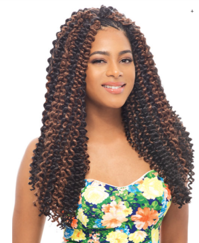 JANET COLLECTIONS - NOIR WATER WAVE BRAID 24″